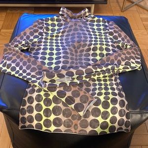 AFRM Mesh Turtleneck Top